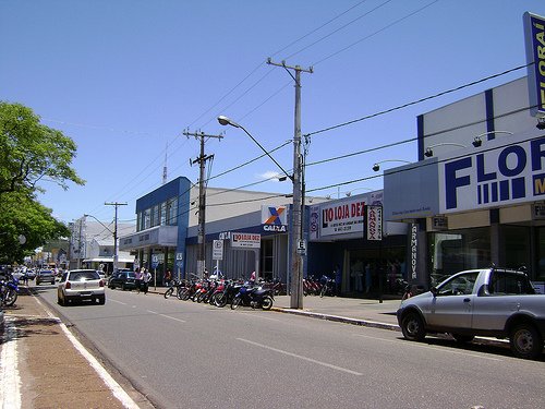 Vista urbana de Nova Andradina em fotografia de arquivo de 2008.